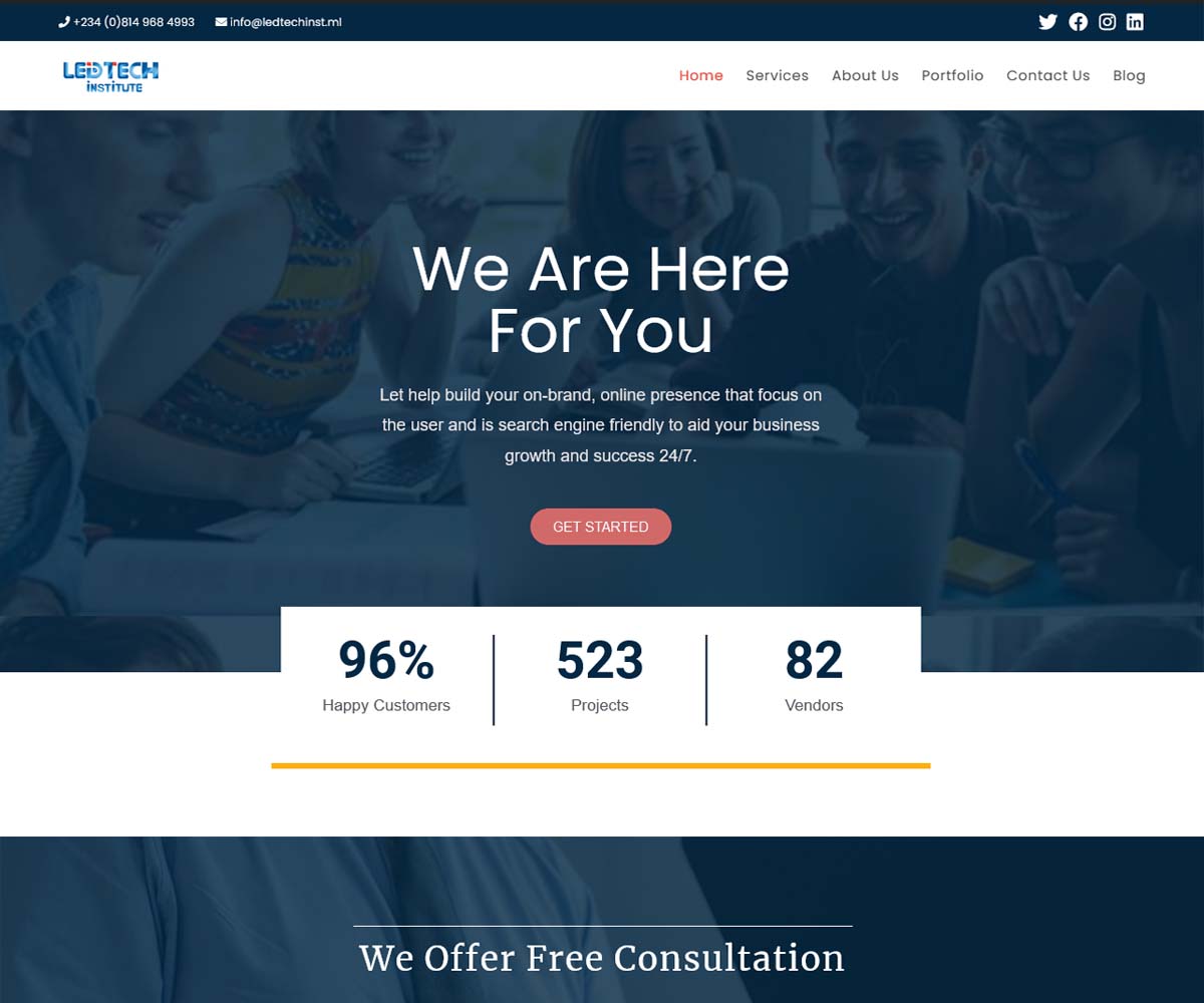 LedTech website